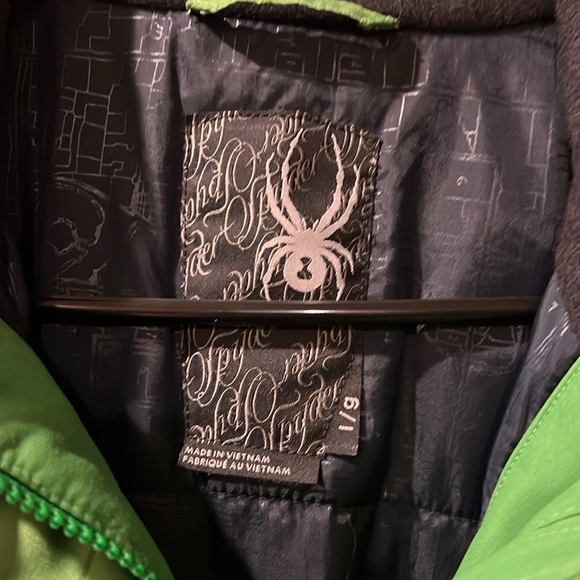 Spyder Women’s Winter Ski Jacket Size Large Kelly Green w/black Trim Gorgeous - Picture 2 of 7